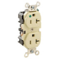 Product Image of Hospital Grade Duplex Receptacle, 20A, NEMA 5-20R - Ivory (125V)