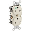 Product Image of Hospital Grade Duplex Receptacle, 20A, NEMA 5-20R - Light Almond (125V)