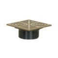 Product Image of 2" PVC FinishLine Square Adj Finish Fixture Floor Drain, 304 SS Strainer w/ 6.5 Top (Hub)