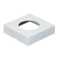 Product Image of Undermounted Light Housing Square Metal Surface Mount Trim Ring - White