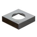 Product Image of Undermounted Light Housing Square Metal Surface Mount Trim Ring - Polished Chrome
