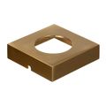 Product Image of Undermounted Light Housing Square Metal Surface Mount Trim Ring - Brass