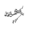 Product Image of Bottom Brace Wall-Mount Service Sink Faucet w/ 12" Spout and Offset Shanks (Chrome)