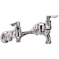 Product Image of Wall-Mount Service Sink Faucet w/ 3" Vacuum Breaker Spout and Offset Shanks (Chrome)