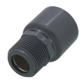 Product Image of 1" PVC Schedule 80 Reinforced Male Adapter (MIPT x S)