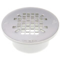 Product Image of 2" x 3" Solvent Weld Round Snap-In Floor Drain w/ Stainless Steel Strainer