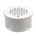 Product Image of 3" x 4" PVC Solvent Weld Floor Drain w/ Screw-On Stainless Steel Strainer