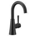 Product Image of Ronan Matte Black 1 Handle High Arc Bathroom Faucet, 84021BL