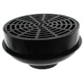 Product Image of 2" × 3" ABS QuadDrain Floor Drain w/ Round Polypro Strainer (Hub)