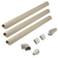 Product Image of 4.5" Ivory Wall Duct Kit - LDK122I (12 Ft Kit)