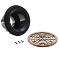 Product Image of 4" PVC On-Grade Schedule 40 Adjustable Floor Drain w/ Nickel Bronze Strainer (Hub)