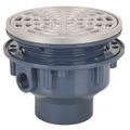 Product Image of 2" PVC/ABS Schedule 40 Adjustable Floor Drain w/ Stainless Steel Strainer (Hub)
