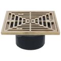 Product Image of 3" MIP ABS On-Grade Adjustable Floor Drain w/ Square Nickel Bronze Strainer