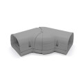 Product Image of 3.5" 45 to  90-Degree Adjustable Flat Elbow - LKA92G (Gray)