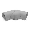 Product Image of 4.5" 45 to 90-Degree Adjustable Flat Elbow - LKA122G (Gray)