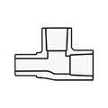 Product Image of 1/2" CPVC Schedule 80 Street Tees (Spigot x Socket x Socket)