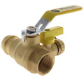 Product Image of 1" Pro-Pal Press x FIP Full Port Ball Valve w/ Hi-Flow Hose Drain, Adj. Packing Glands, Rev. Handle