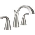 Product Image of Oxby Spot Resist Brushed Nickel 2 Handle High Arc Bathroom Faucet, WS84661SRN