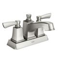 Product Image of Conway Spot Resist Brushed Nickel 2 Handle Low Arc Bathroom Faucet, WS84922SRN
