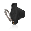 Product Image of 18 Series Single Pole Male Protective Cap, Ball Nose (Black)