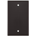 Product Image of 1-Gang No Device Blank Wallplate, Box Mount, Thermoset Plastic (Brown)