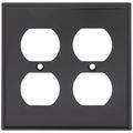 Product Image of 2-Gang Electrical Wall Plate, Duplex Receptacle (Brown)