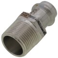1/2" x 3/4" ProPress 304 Stainless Male Adapter w/ FKM Seal (P x MNPT)