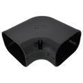 Product Image of 3.75" 90-Degree Slimduct Flat Elbow (Black)