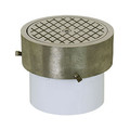 Product Image of 6" Solvent Weld On-Grade Adjustable Cleanout, PVC, Nickel Bronze