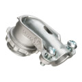 4" Zinc 90-Degree Squeeze Flex Connector