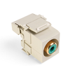 Product Image of RCA 110-termination Quickport, Connector (Green) Barrel (Ivory) Housing
