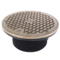 Product Image of 4" MIP On-Grade Adjustable Cleanout, ABS, Nickel Bronze w/ Custom Stamp