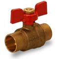Product Image of 1/2" Full Port Sweat Ball Valve w/ T-Handle (Lead Free)
