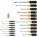 Product Image of Color-Coded Screwdriver Set (Phillips, Cabinet, Keystone, Demolition, Precision Phillips and Slotted) (20-Piece)