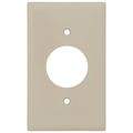 Product Image of 1-Gang Electrical Wall Plate, 1.406 Inch Hole, Device Mount (Ivory)