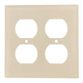 Product Image of 2-Gang Electrical Wall Plate, Duplex Receptacle (Ivory)