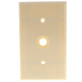 Product Image of 1-Gang Electrical Wall Plate, .406 Inch Hole, Strap Mount (Ivory)