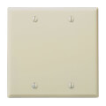 Product Image of 2-Gang No Device Blank Wall Plate, Box Mount (Ivory)