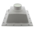 Product Image of 4" SquareMax PVC Floor Sink w/ Nickel Bronze Ring & Strainer