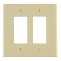 Product Image of 2-Gang Electrical Oversized Wall Plate, Decora (Ivory)