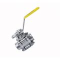 Product Image of 1-1/4" Threaded Stainless Steel 3 Piece Full Port Ball Valve, 86B10601