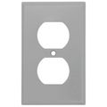 Product Image of 1-Gang Electrical Wall Plate, Duplex Receptacle (Grey)