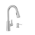 Product Image of Edwyn 1 Handle High Arc Pulldown Kitchen Faucet, 87028SRS (Spot Resist Stainless)