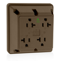 Product Image of 20A 4-in-1 Quadruplex Receptacle/outlet, Hospital Grade (Brown)