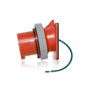 Product Image of 20A, 277/480V 3-Phase, 4P, 5W, LEV Series IEC 60309-1 & 60309-2 Pin & Sleeve Inlet, IP66/67/68/IP69K, Watertight, RED