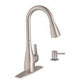 Product Image of Kiran 1 Handle High Arc Pulldown Kitchen Faucet, 87599SRS (Spot Resist Stainless)