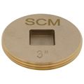 Product Image of 3" Brass Countersunk Cleanout Plug