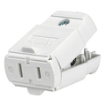 Product Image of 15A, 125V NEMA 1-15R, 2-pole, 2-wire, Connector, Straight Blade, Residential Grade, Polarized, Non-grounding (White)