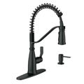 Product Image of Nolia Matte Black 1 Handle High Arc Pulldown Kitchen Faucet, 87886BL