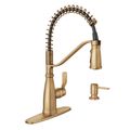 Product Image of Nolia Bronze Gold 1 Handle High Arc Pulldown Kitchen Faucet, 87886BZG